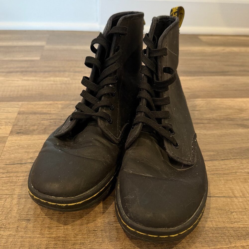 Dr. Martens, Doc Marten Shoreditch High Top Sneaker Shoe Boot Black Ankle Combat